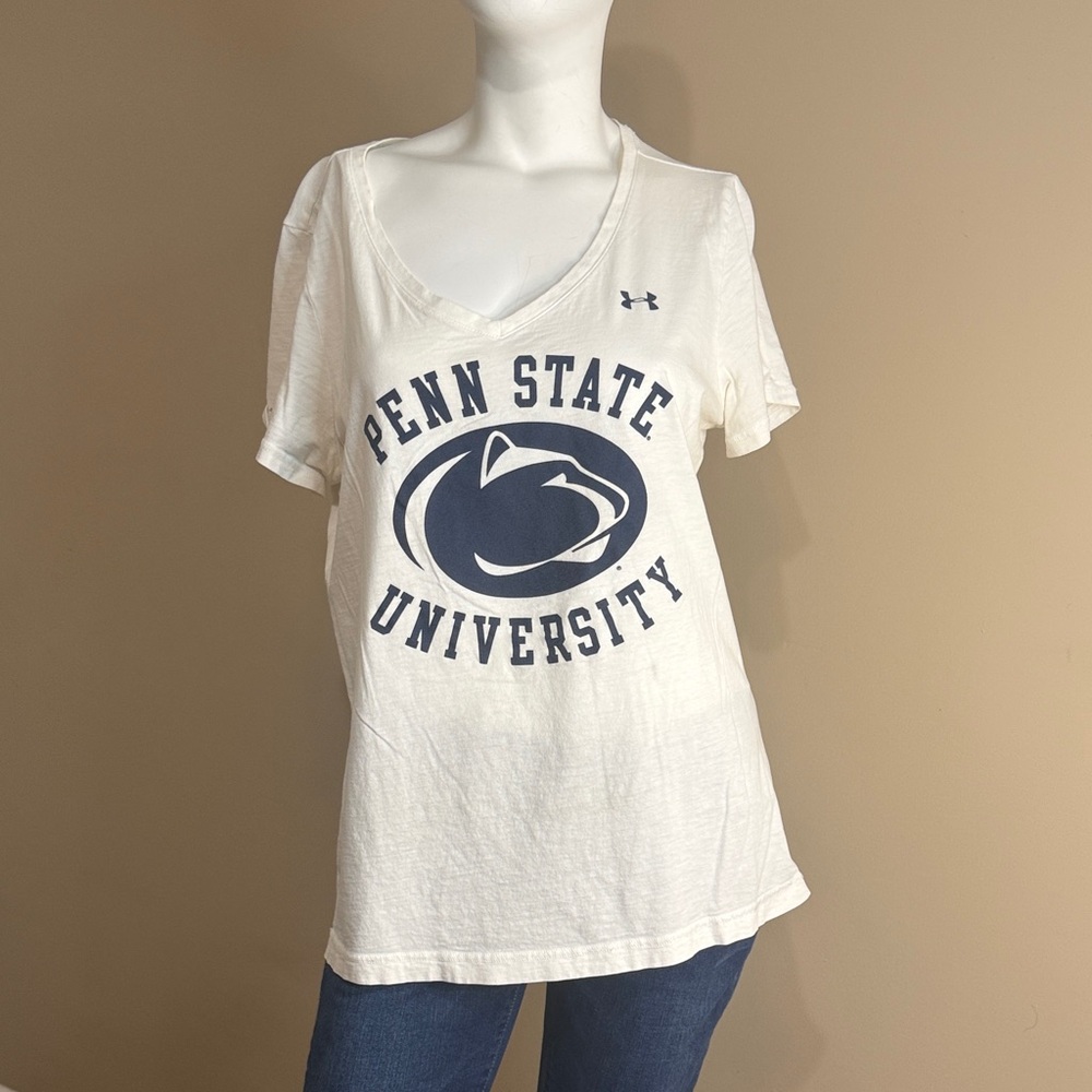 Under Armour Women's White Penn State Tee